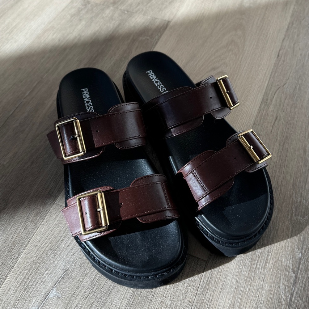 PRINCESS POLLY MA BELLE SANDALS CHOCOLATE